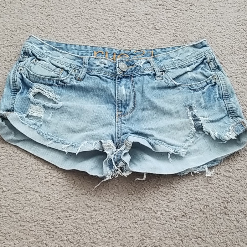 Rue21 Distressed Denim Shorts